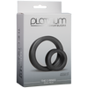 Platinum Premium Silicone - The C-Rings - Charcoal - Godfather Adult Sex and Pleasure Toys
