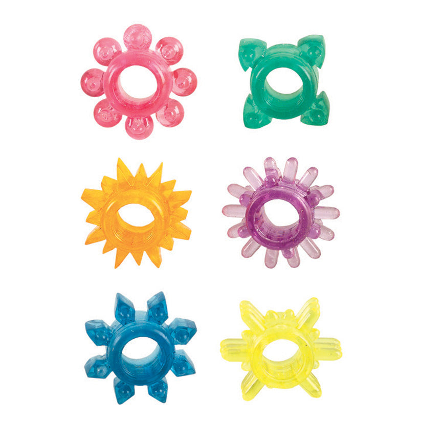 Senso Super Stretchy Enhancers - 6 Assorted Shapes - Godfather Adult Sex and Pleasure Toys