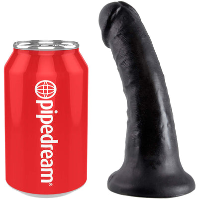 King Cock  6" Cock - Black - Godfather Adult Sex and Pleasure Toys