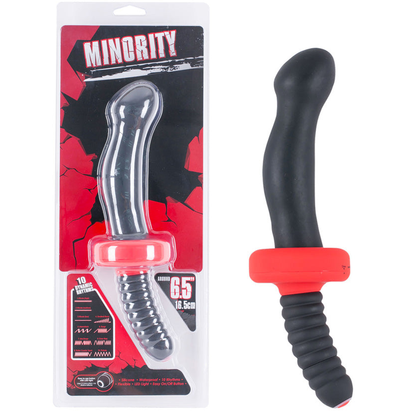 Minority Butt Plug 6.5" - Black - Godfather Adult Sex and Pleasure Toys