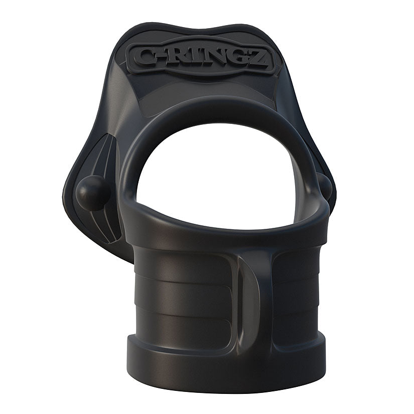 Fantasy C-Ringz Rock Hard Ring & Ball-Stretcher - Black - Godfather Adult Sex and Pleasure Toys