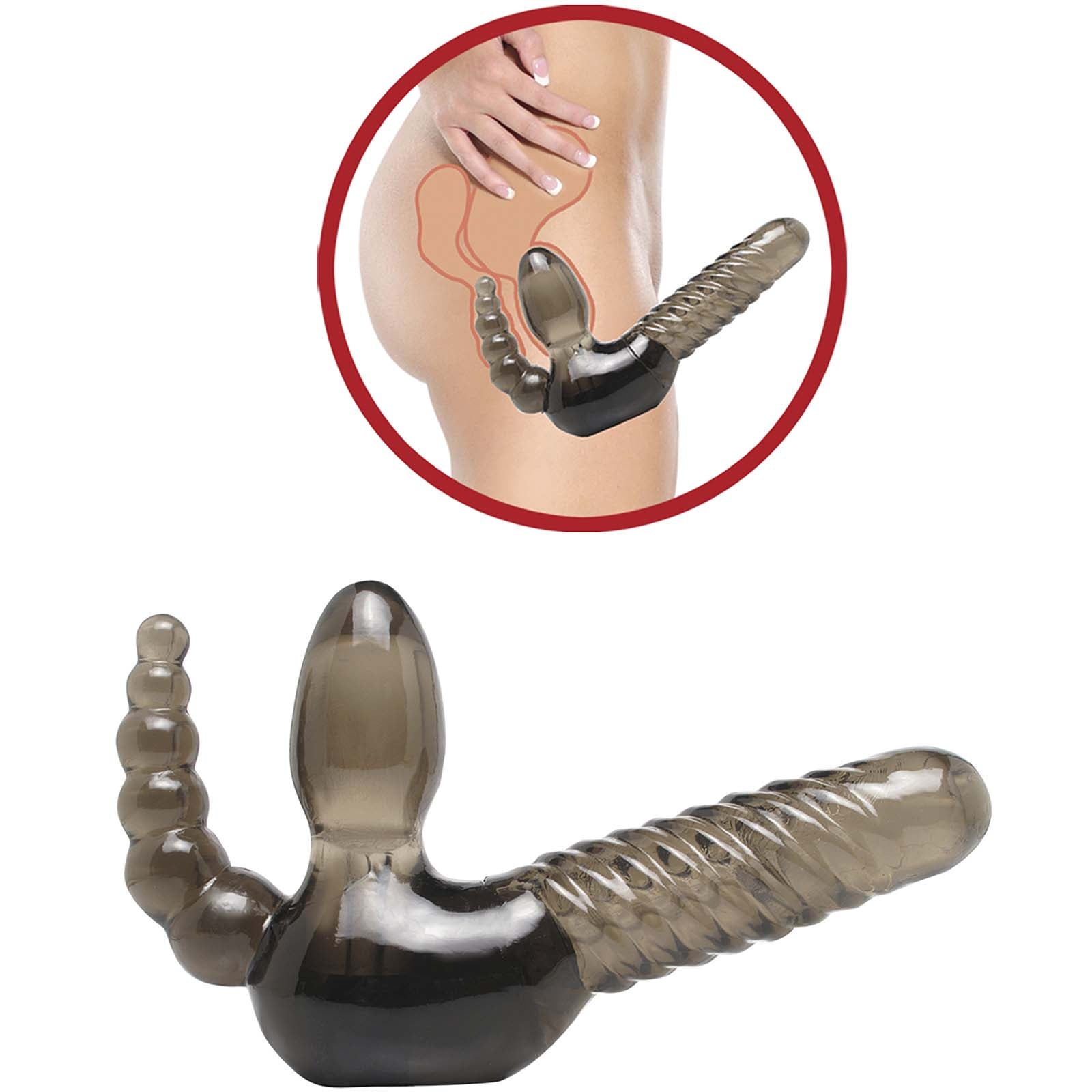 Fetish Fantasy Series "Strapless" Strap-On with Anal Stimulator - Godfather Adult Sex and Pleasure Toys