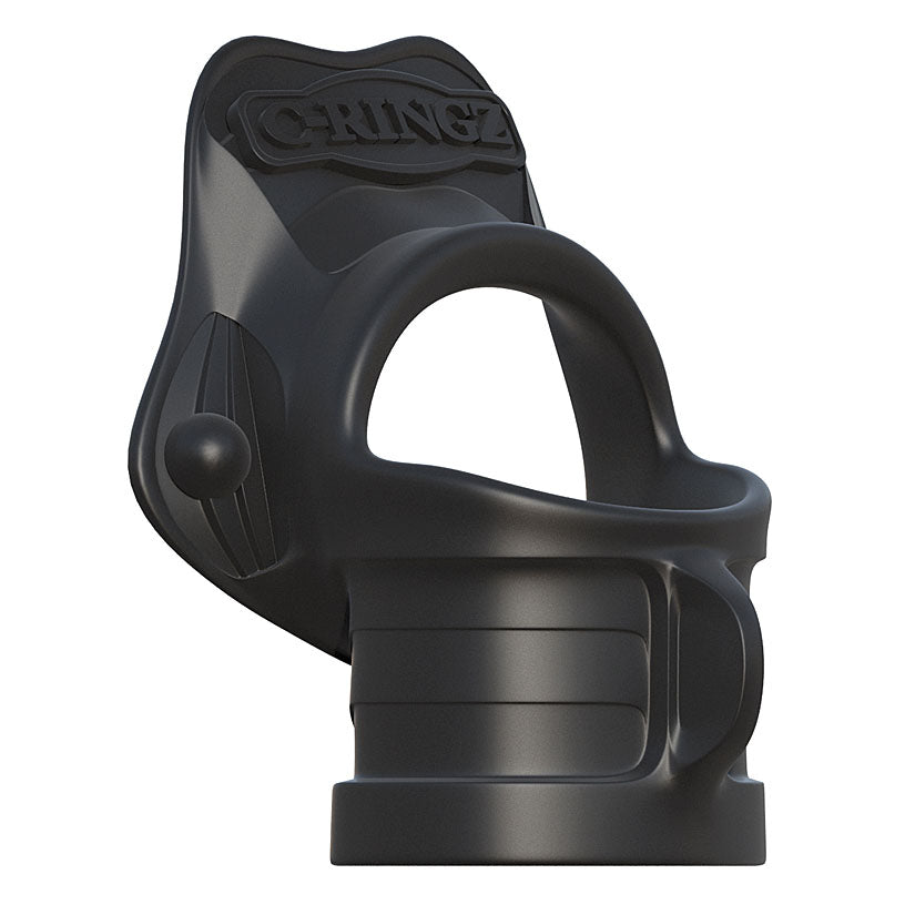 Fantasy C-Ringz Rock Hard Ring & Ball-Stretcher - Black - Godfather Adult Sex and Pleasure Toys