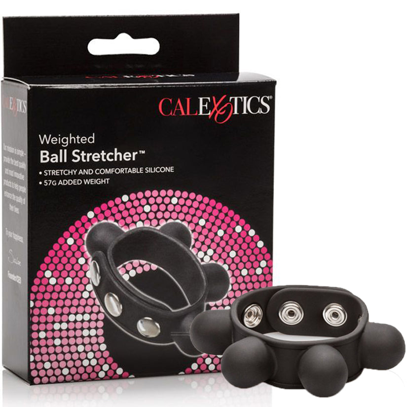 Weighted Ball Stretcher-Black - Godfather Adult Sex and Pleasure Toys