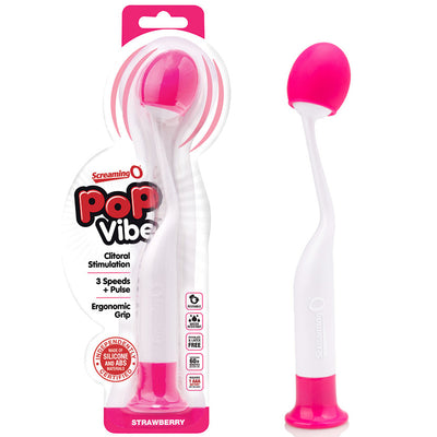 Screaming O PoP Vibe-Strawberry Pink - Godfather Adult Sex and Pleasure Toys