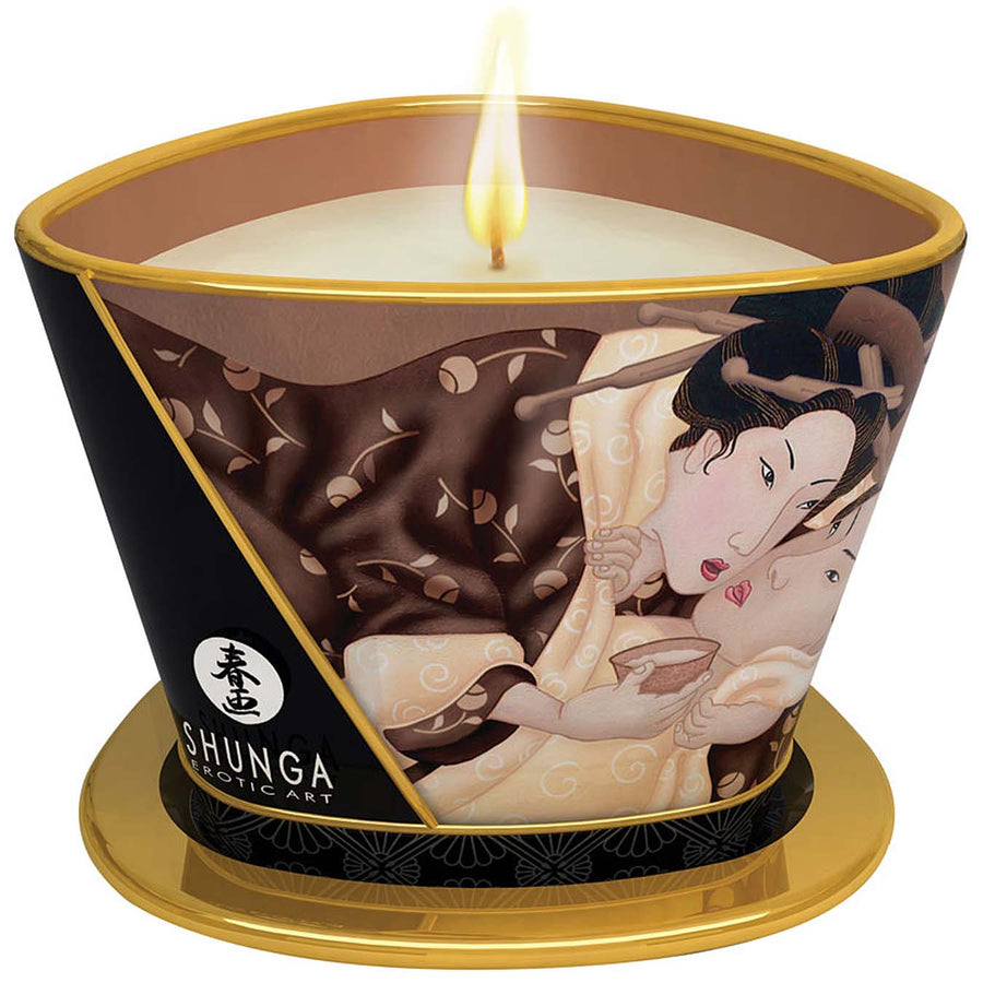 Shunga Massage Candle-Intoxicating Chocolate 7oz - Godfather Adult Sex and Pleasure Toys
