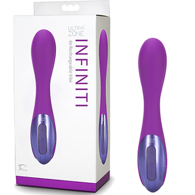 UltraZone Infinite 6X Silicone Vibe - Purple - Godfather Adult Sex and Pleasure Toys