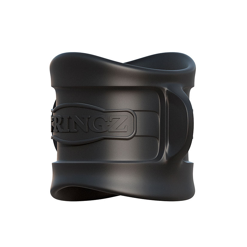 Fantasy C-Ringz Silicone Ball Stretcher Black - Godfather Adult Sex and Pleasure Toys