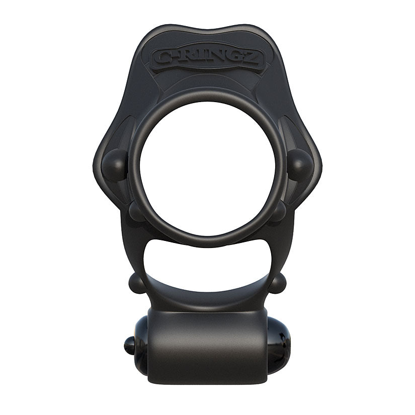 Fantasy C-Ringz Rock Hard Vibrating Ring - Black - Godfather Adult Sex and Pleasure Toys