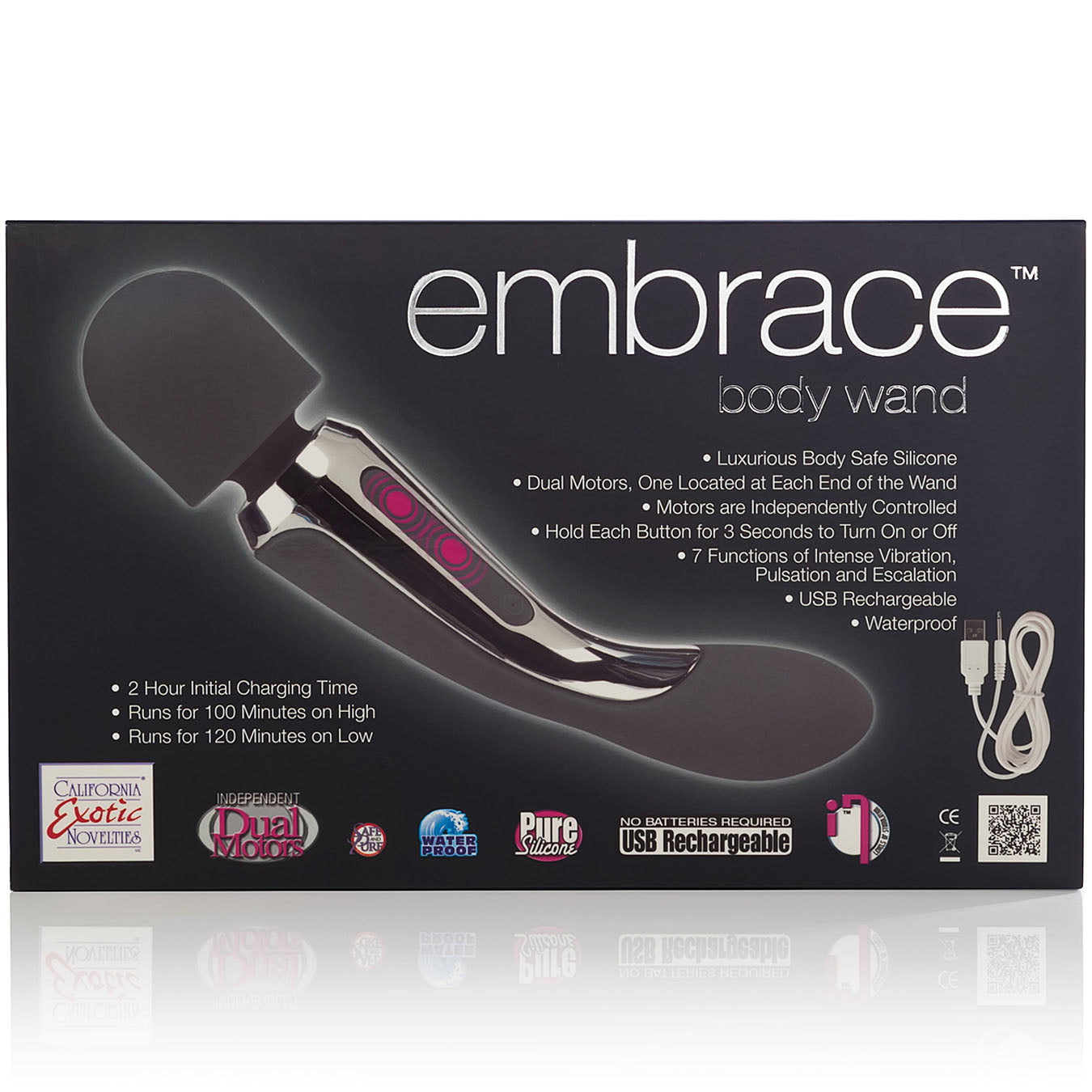 Embrace Body Wand-Grey - Godfather Adult Sex and Pleasure Toys
