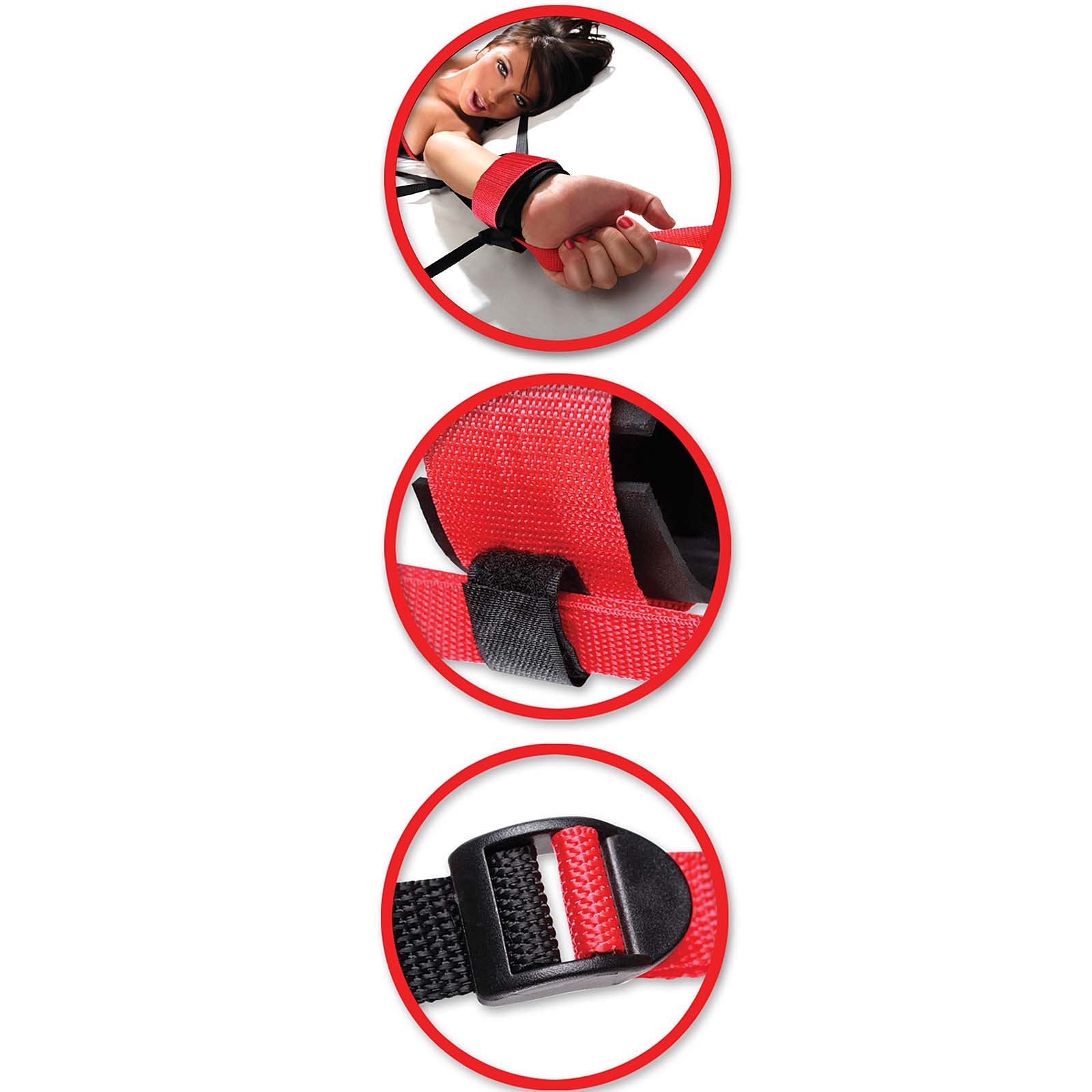 Fetish Fantasy Series Fantasy Web Bed Restraint System - Godfather Adult Sex and Pleasure Toys