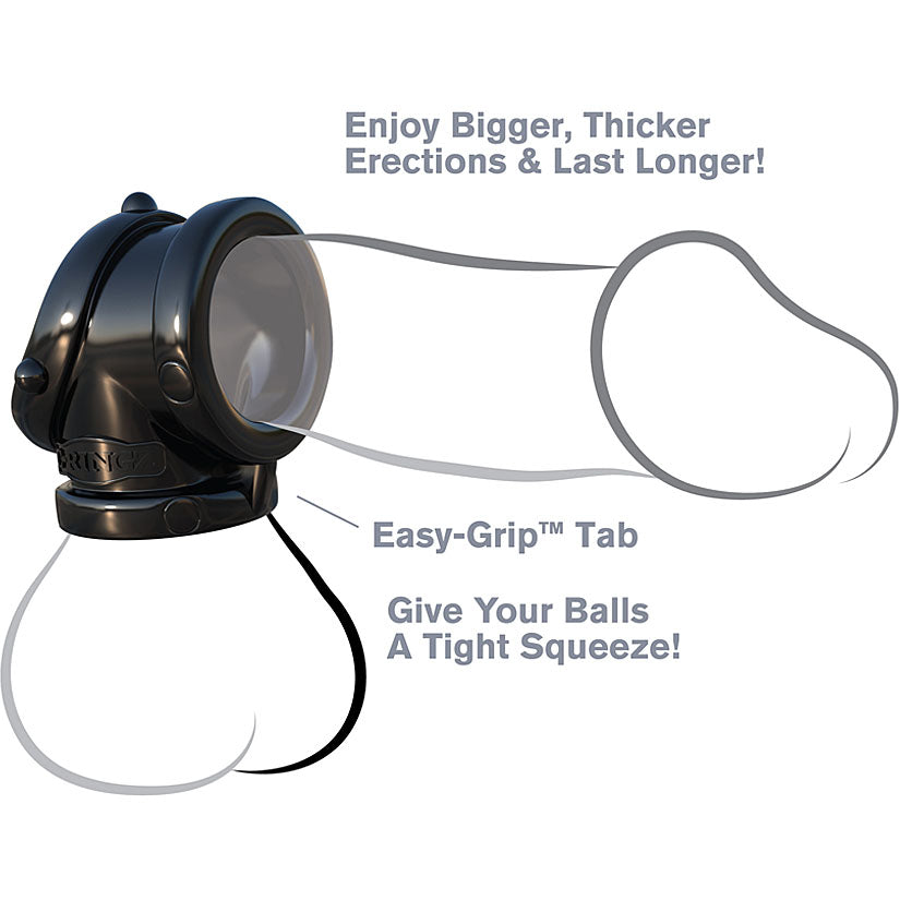 Fantasy C-Ringz Rock Hard Cock Pipe Black - Godfather Adult Sex and Pleasure Toys