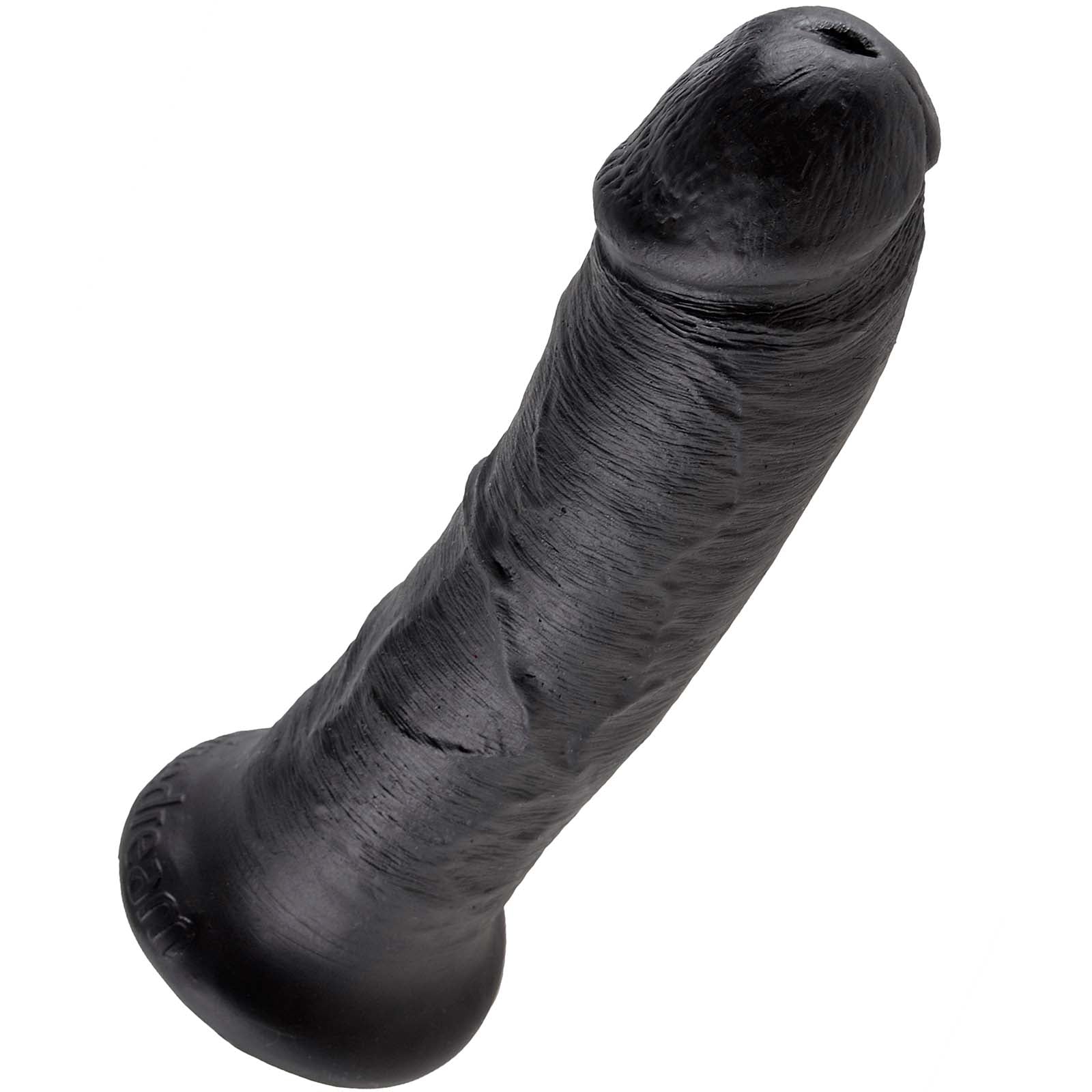 King Cock 8" Cock-Black - Godfather Adult Sex and Pleasure Toys