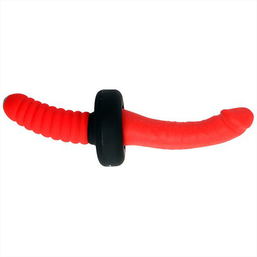 Warrior Double Ended Silicone Plug-Red - Godfather Adult Sex and Pleasure Toys