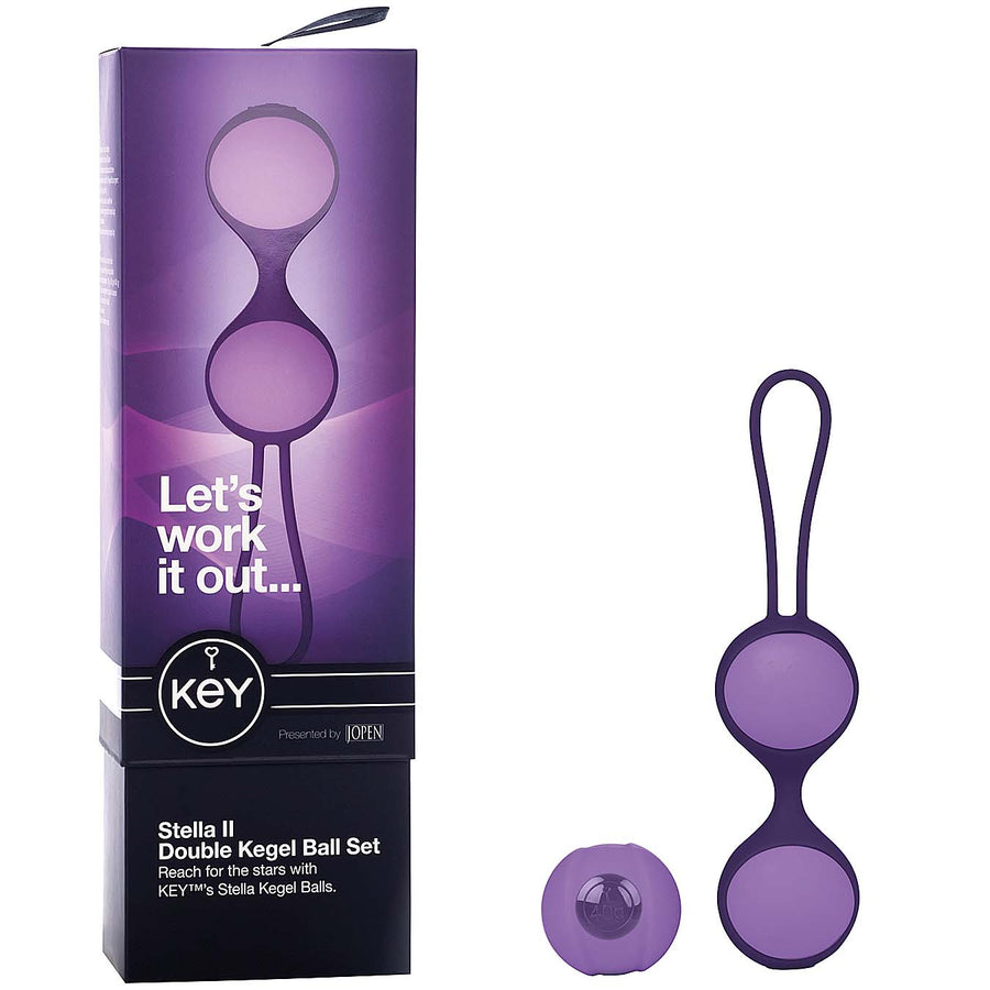 Key By Jopen Stella II Kegel Ball Set-Lavender - Godfather Adult Sex and Pleasure Toys