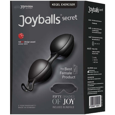 Joyballs Secret 50 Shades of -Black/Black - Godfather Adult Sex and Pleasure Toys
