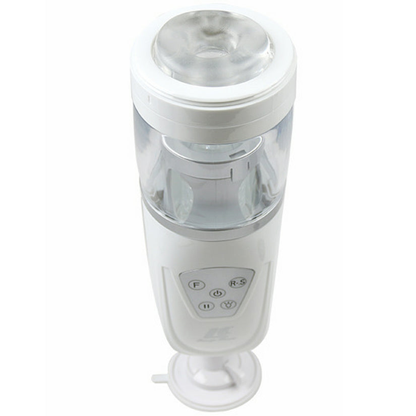 Telescopic Lover Automatic Stroker - White - Godfather Adult Sex and Pleasure Toys