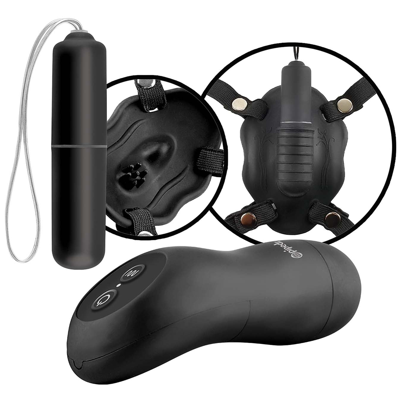 Fetish Fantasy Limited Edition Remote Control Butterfly Strap-On - Godfather Adult Sex and Pleasure Toys