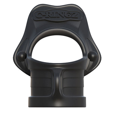 Fantasy C-Ringz Rock Hard Ring & Ball-Stretcher - Black - Godfather Adult Sex and Pleasure Toys