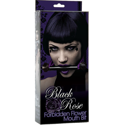 Black Rose - Forbidden Flower Mouth Bit - Godfather Adult Sex and Pleasure Toys