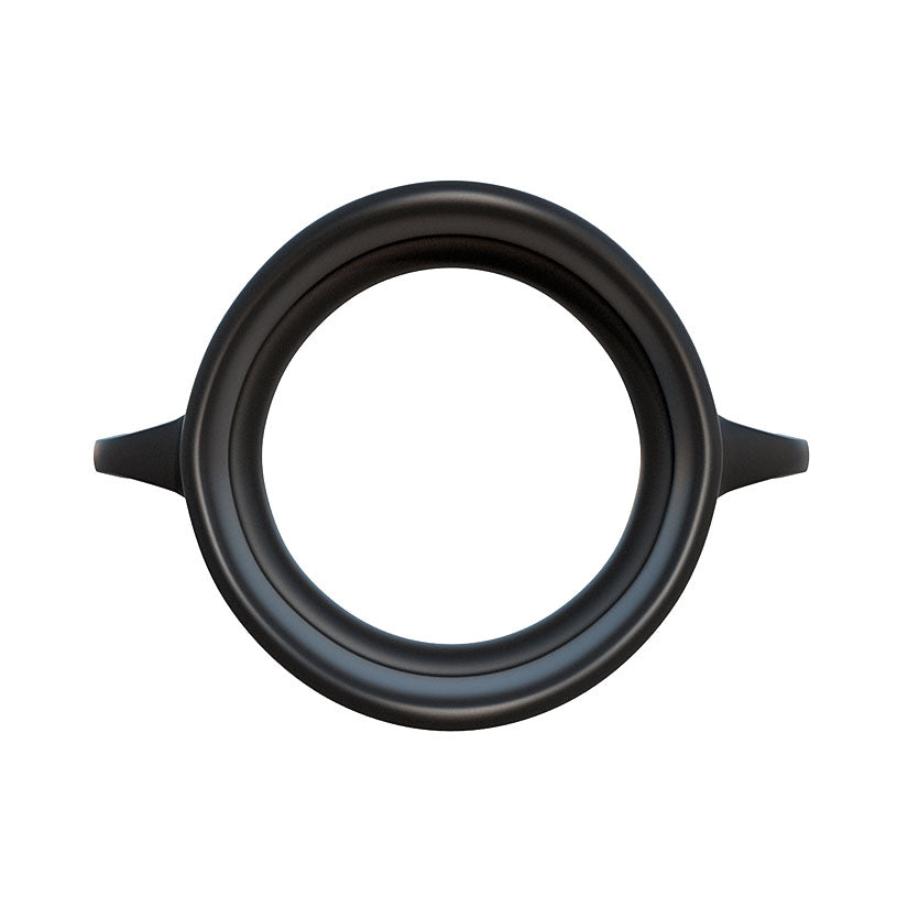 Fantasy C-Ringz Silicone Ball Stretcher Black - Godfather Adult Sex and Pleasure Toys