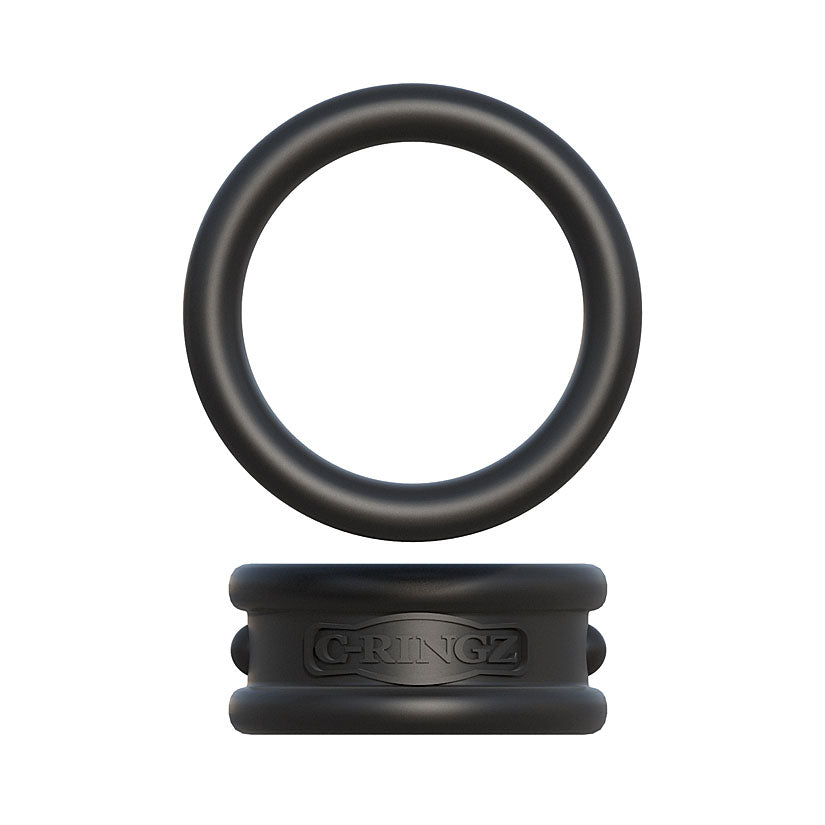 Fantasy C-Ringz Max-Width Silicone Rings Black - Godfather Adult Sex and Pleasure Toys