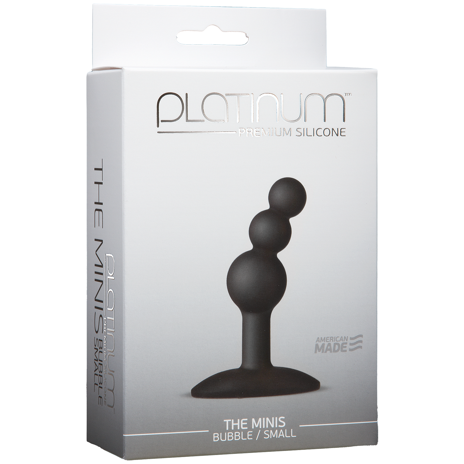 Platinum Premium Silicone - The Mini's Bubble Small - Black - Godfather Adult Sex and Pleasure Toys