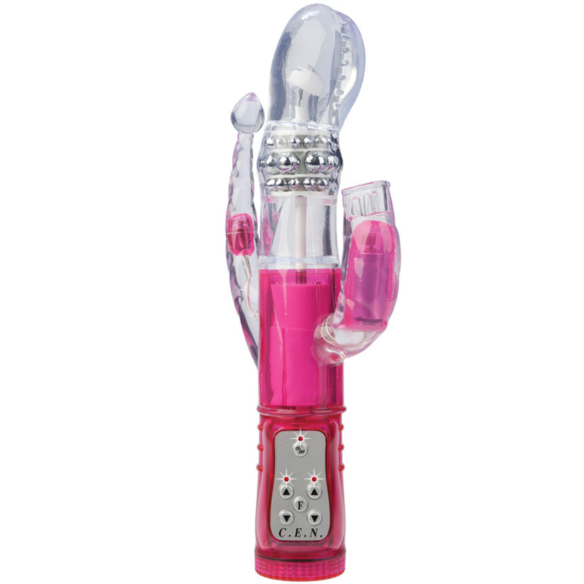 Triple Orgasm French Kiss - Pink - Godfather Adult Sex and Pleasure Toys