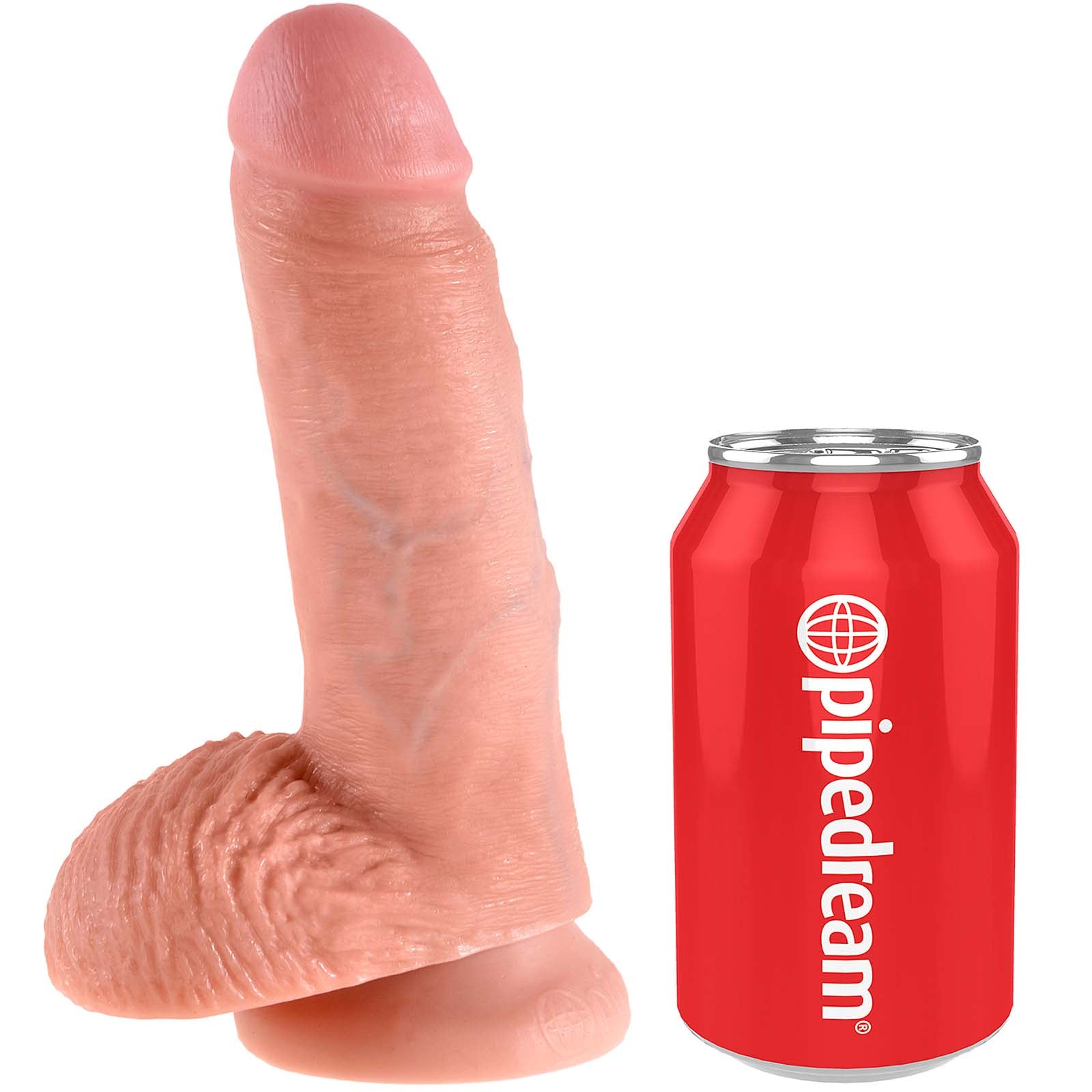 King Cock 8" Cock with Balls - Godfather Adult Sex and Pleasure Toys