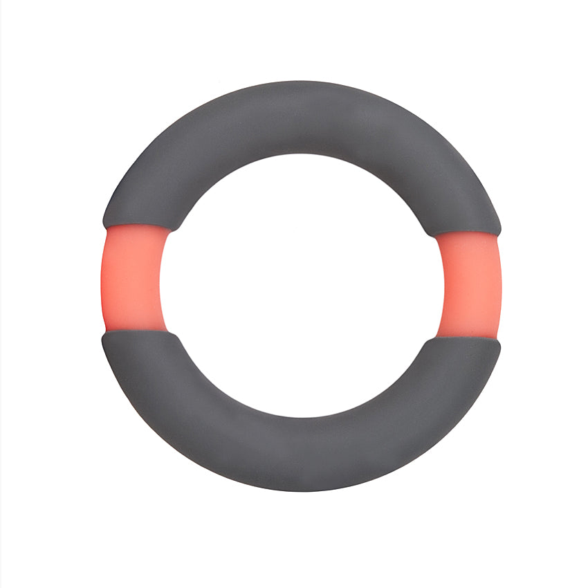 All Night Stand Silicone Penis Ring 42mm-Orange/Gray - Godfather Adult Sex and Pleasure Toys
