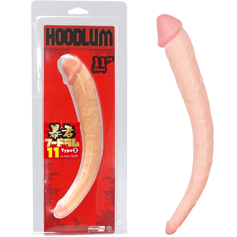 Hoodlum Double Dildo 11"-Flesh
