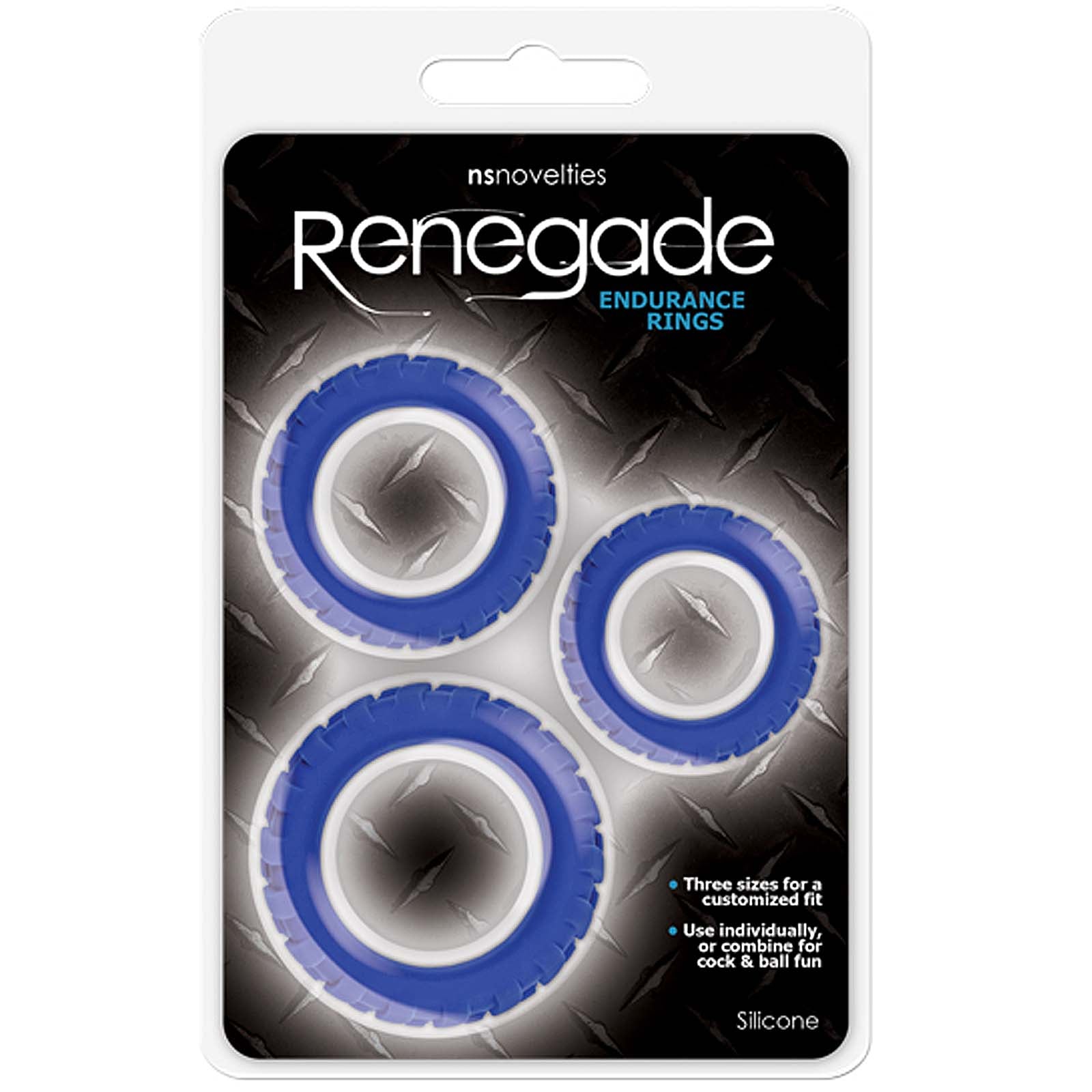 Renegade - Endurance Rings - Blue - Godfather Adult Sex and Pleasure Toys