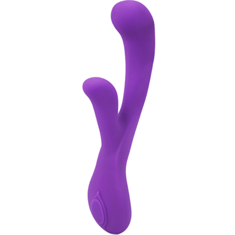 UltraZone Orchid 9X Rabbit Style Silicone Vibrator - Purple - Godfather Adult Sex and Pleasure Toys