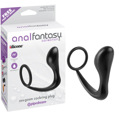 Anal Fantasy Collection Ass-Gasm Cockring Plug - Godfather Adult Sex and Pleasure Toys
