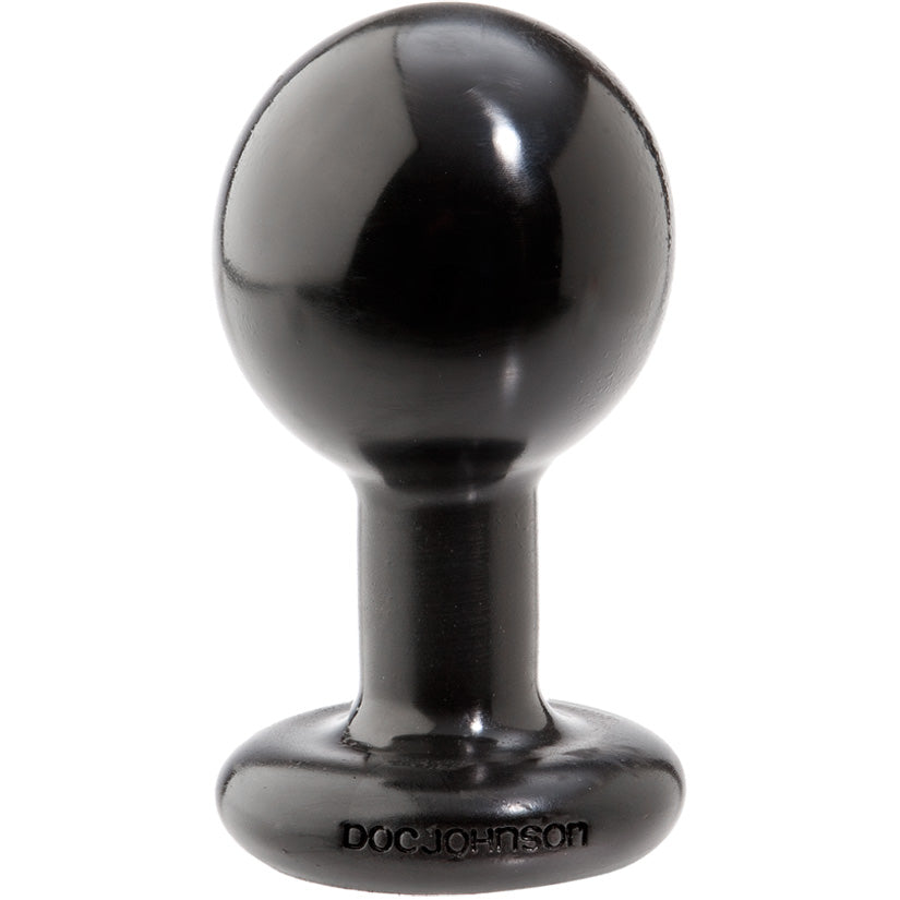 Round Butt Plugs Medium - Black - Godfather Adult Sex and Pleasure Toys