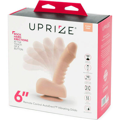 Uprize Remote Control Rising Realistic Dildo-Pink Flesh 6" - Godfather Adult Sex and Pleasure Toys