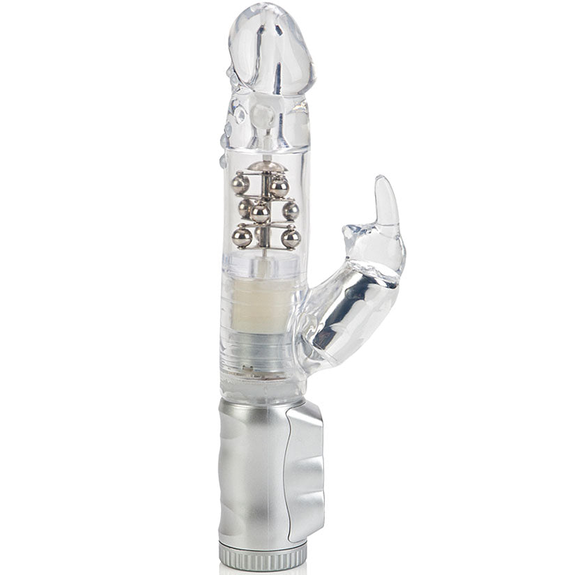 Waterproof Jack Rabbit-3 Rows-Clear - Godfather Adult Sex and Pleasure Toys