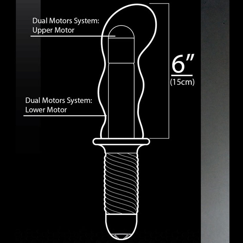 Mr. E & Mr. Z Butt Plug 6" - Black - Godfather Adult Sex and Pleasure Toys