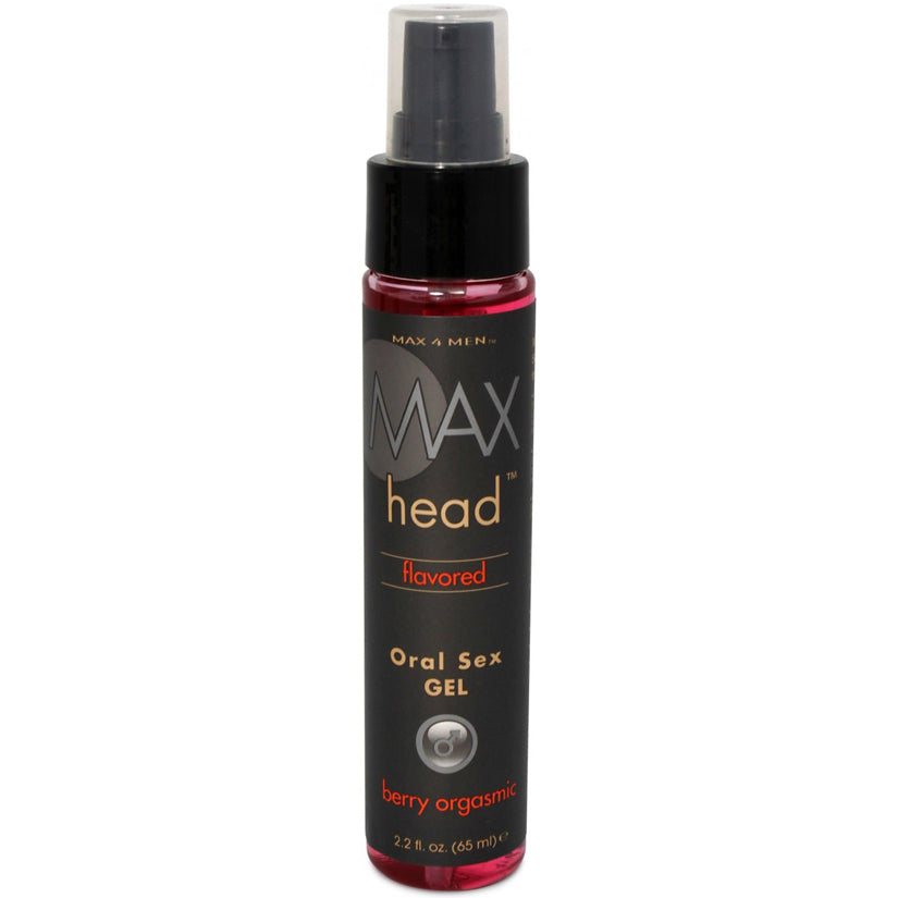 MAX Head Oral Sex Gel-Berry Orgasmic 2.2oz - Godfather Adult Sex and Pleasure Toys