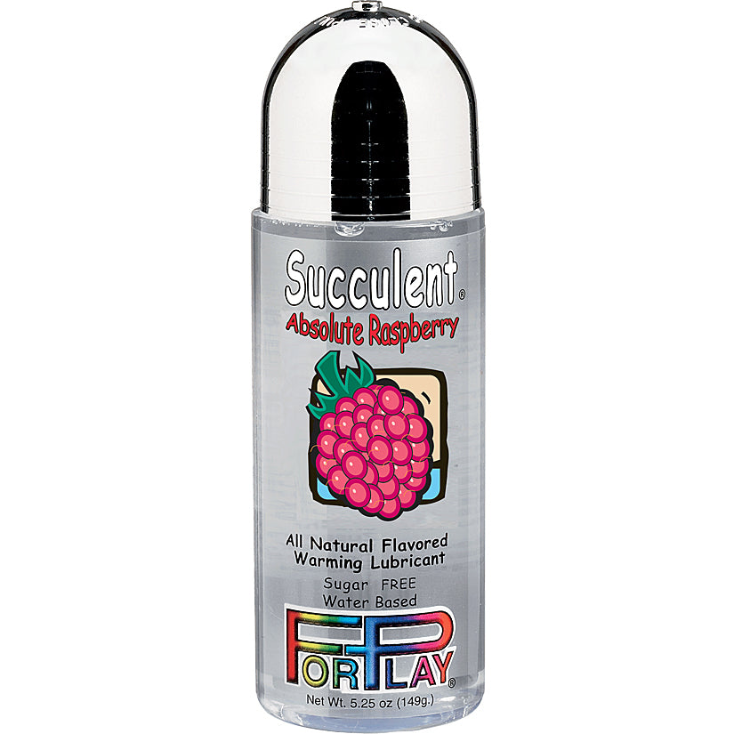 ForPlay Succulents Warming Lube Absolute Raspberry 5.25oz - Godfather Adult Sex and Pleasure Toys