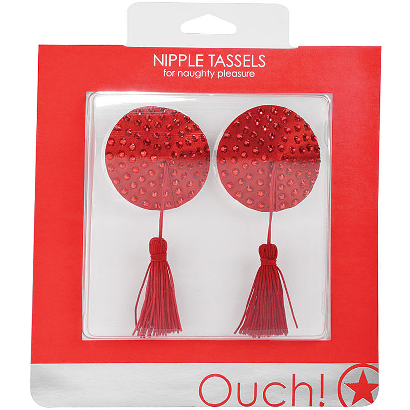 Ouch! Nipple Tassels Round-Red