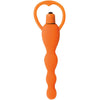 Climax Silicone Vibrating Bum Beads - Orange - Godfather Adult Sex and Pleasure Toys