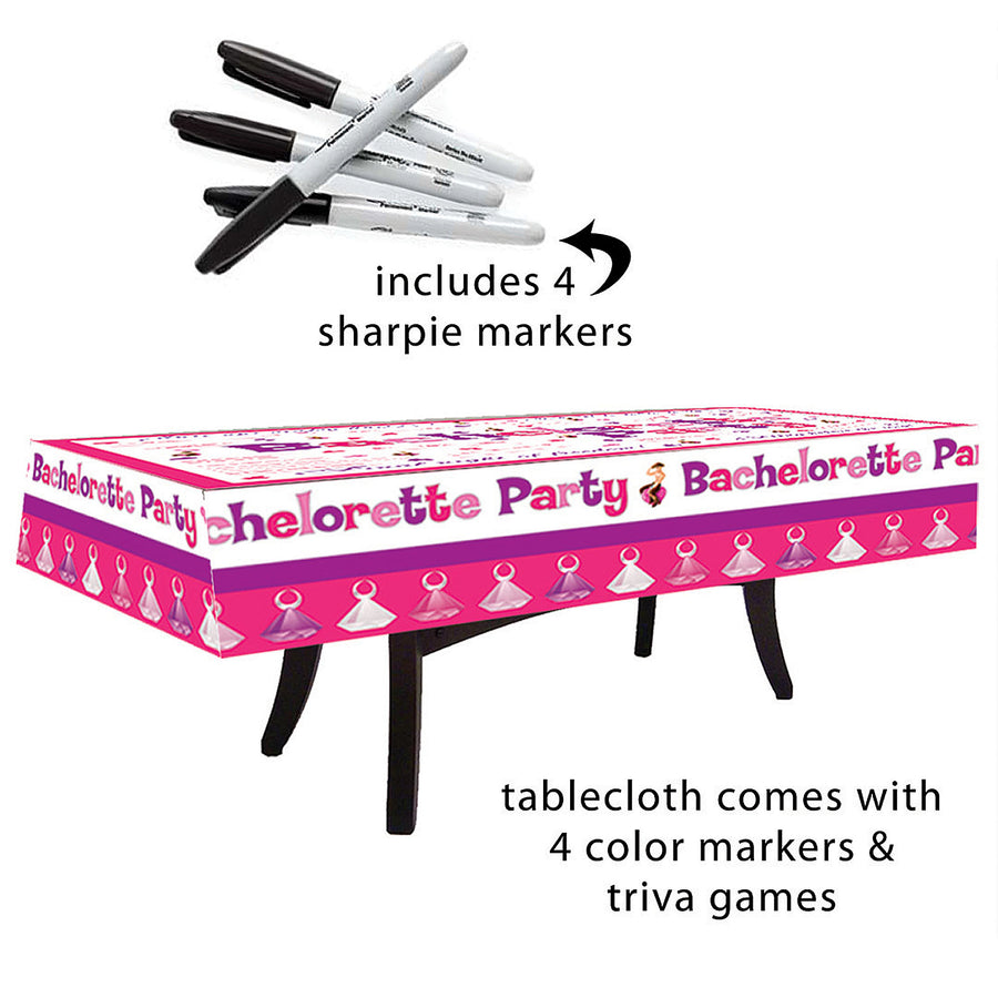 Bachelorette Party Table Cloth - Godfather Adult Sex and Pleasure Toys