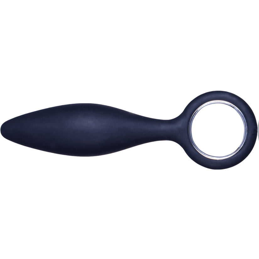 Choke 5" Silicone Butt Plug - Black - Godfather Adult Sex and Pleasure Toys