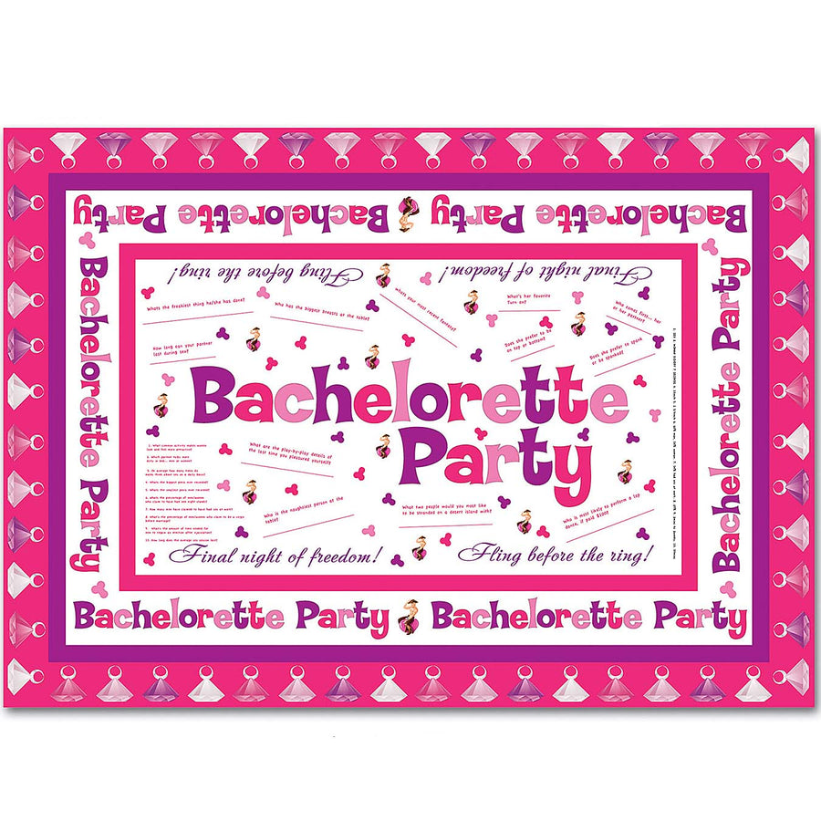 Bachelorette Party Table Cloth - Godfather Adult Sex and Pleasure Toys