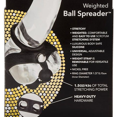 Weighted Ball Spreader-Black - Godfather Adult Sex and Pleasure Toys