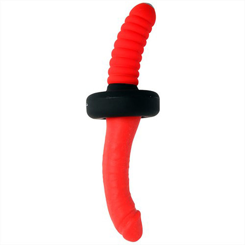 Warrior Double Ended Silicone Plug-Red - Godfather Adult Sex and Pleasure Toys