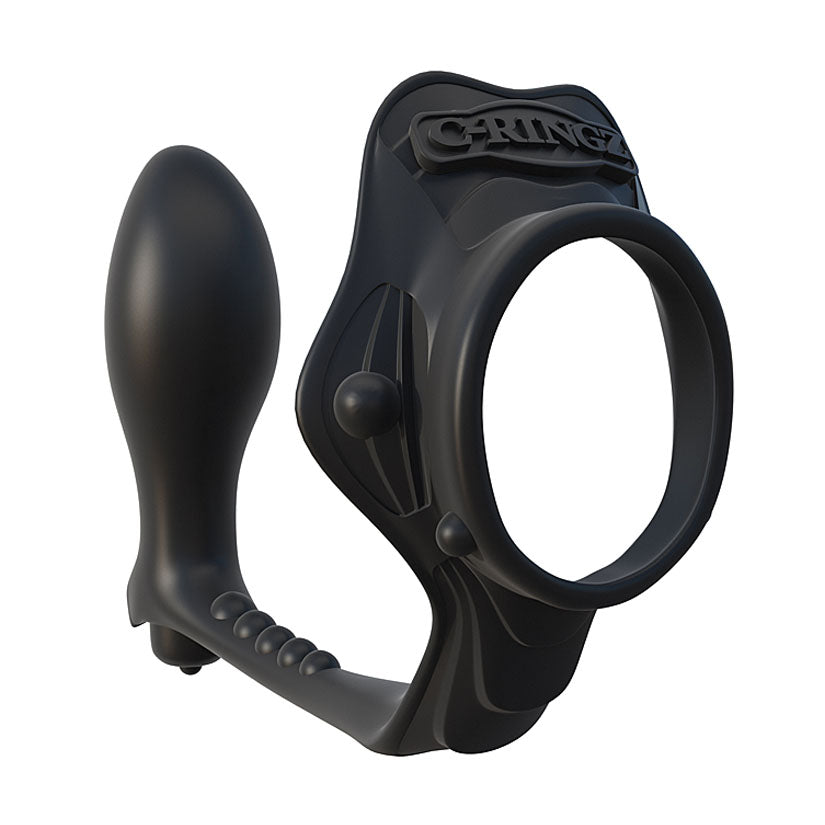Fantasy C-Ringz Rock Hard Ass-Gasm Black - Godfather Adult Sex and Pleasure Toys