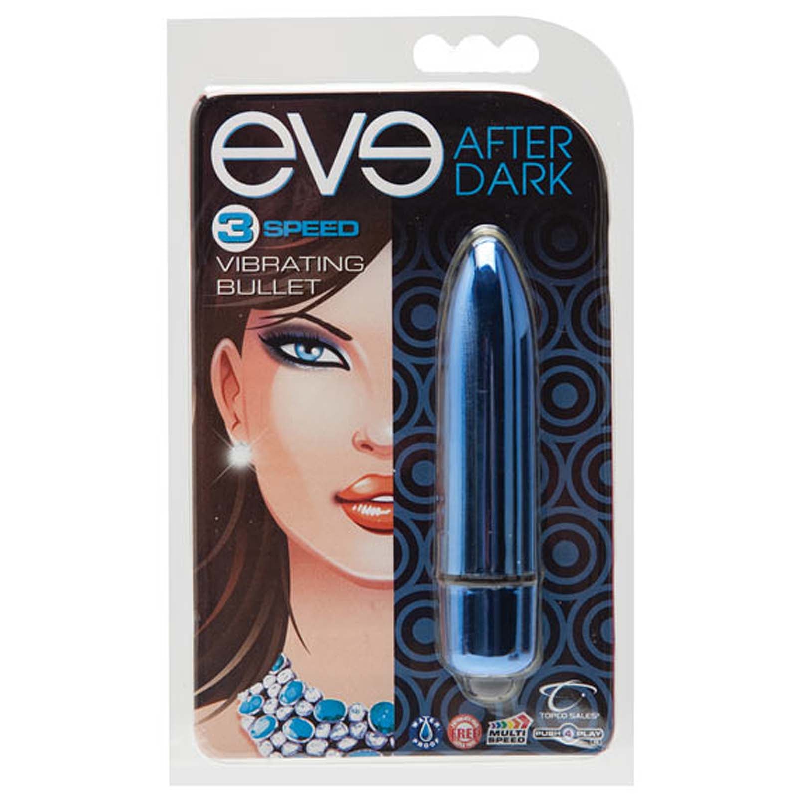 Eve After Dark Vibrating  Bullet - Cobalt (Blue) - Godfather Adult Sex and Pleasure Toys