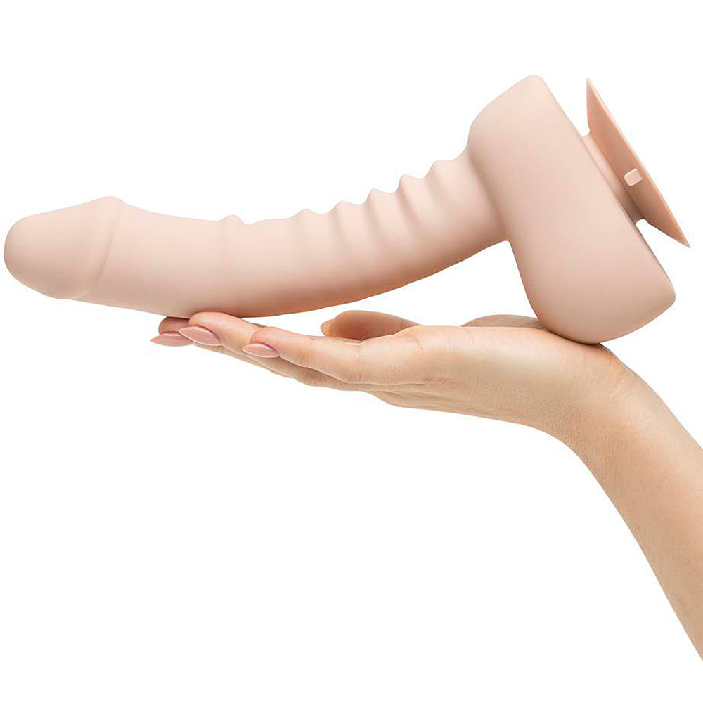 Uprize Remote Control Rising Realistic Dildo-Pink Flesh 8" - Godfather Adult Sex and Pleasure Toys